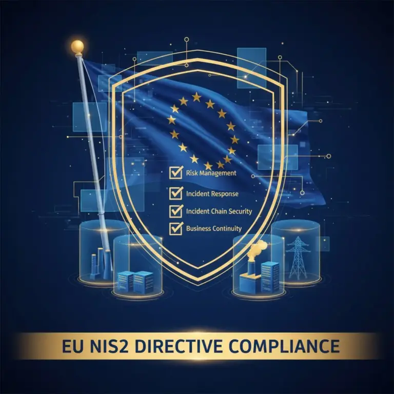 Eu Cybersecurity Compliance Framework Illustration