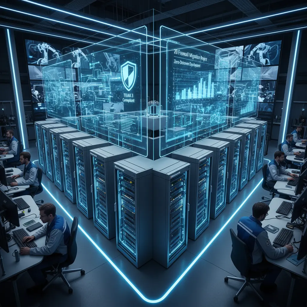 German Automotive Manufacturer Palo Alto Firewall Migration Tisax Level 3 Compliance ZeroDowntime