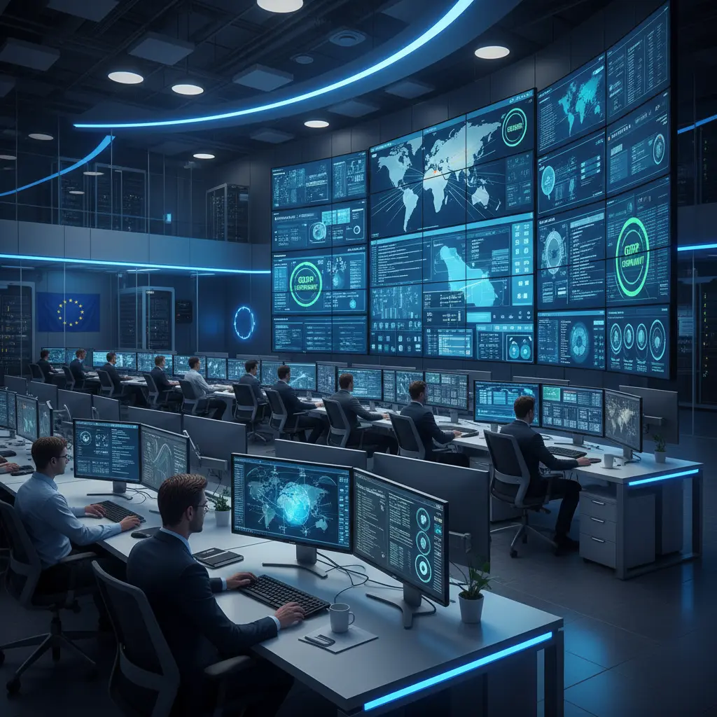 Enterprise Cybersecurity Solutions Command Center AiDriven Threat Detection Siem Monitoring