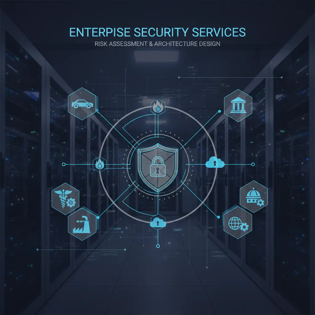 Network Security Icons And Architecture Design