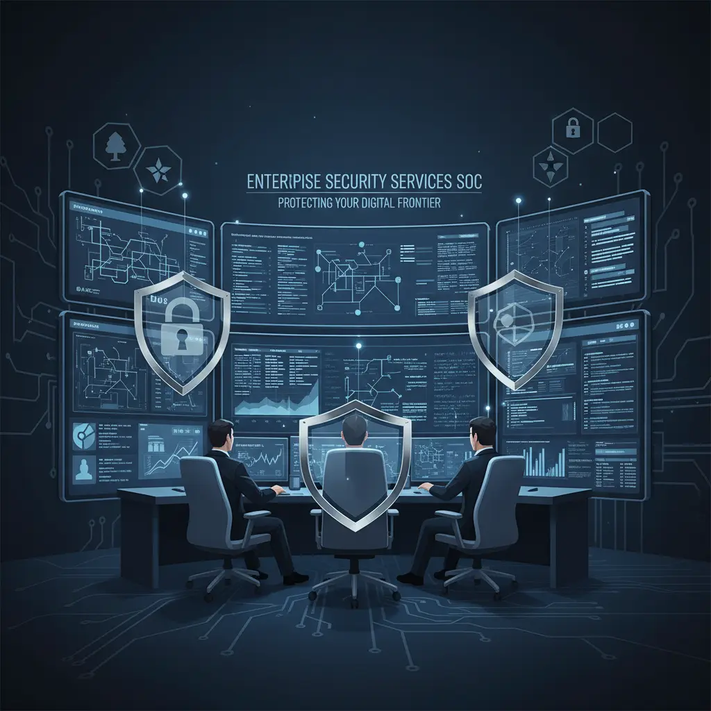 Cybersecurity Operations Center With Analysts
