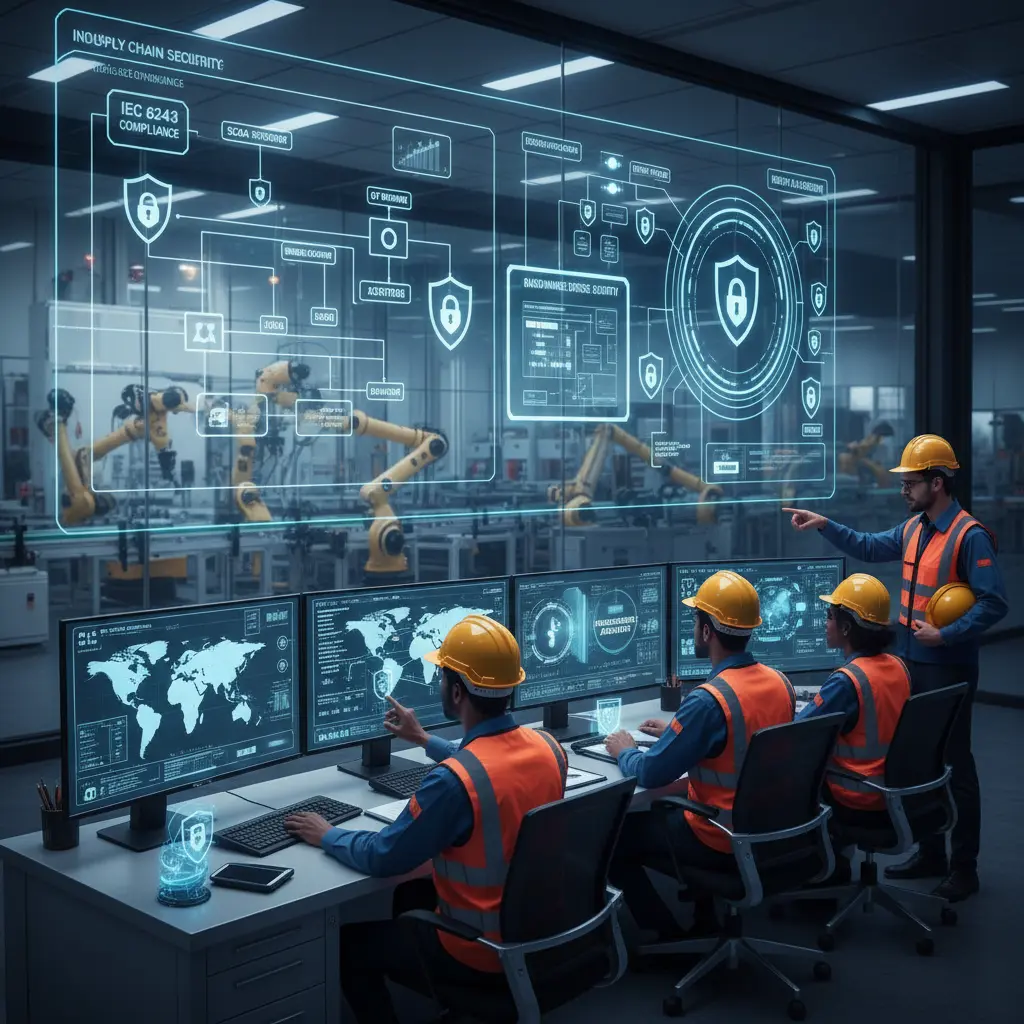 Team Monitoring Industrial Security Systems.